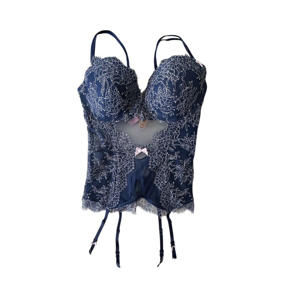 Victoria's Secret Babydoll Y2K Ruffle Coquette Lingerie Women Size 36D New